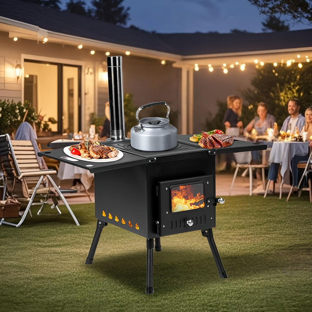 Tent Wood Stove Portable for Garden, Patio and Yard Use, with the Listed Configuration, for Everyday Use and Organized Storage