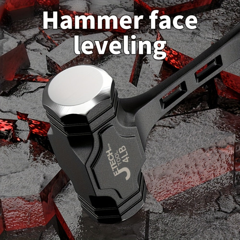 Octagonal Hammer High Carbon Steel Sledge Hammer with Grip Handle for Entryways, Bedrooms and Living Spaces