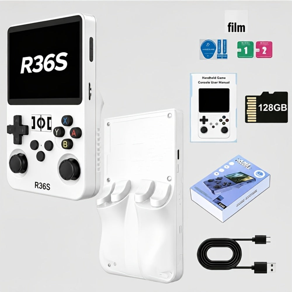 Handheld Game Console with 3.5-Inch IPS Screen, 3000mAh Battery, TF Expansion & HD TV Output