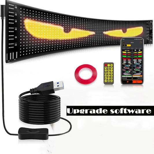 LED Scrolling Sign App Controlled Flexible LED Matrix Display Panel Programmable Animated for Entryways, Bedrooms and Living Spaces