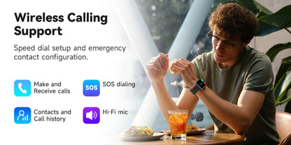 Smartwatch Alexa Built-in 1.83" HD – Wireless Calling, 100+ Sport Modes, Heart Rate, SpO2 and Sleep Readouts, Optional Woven