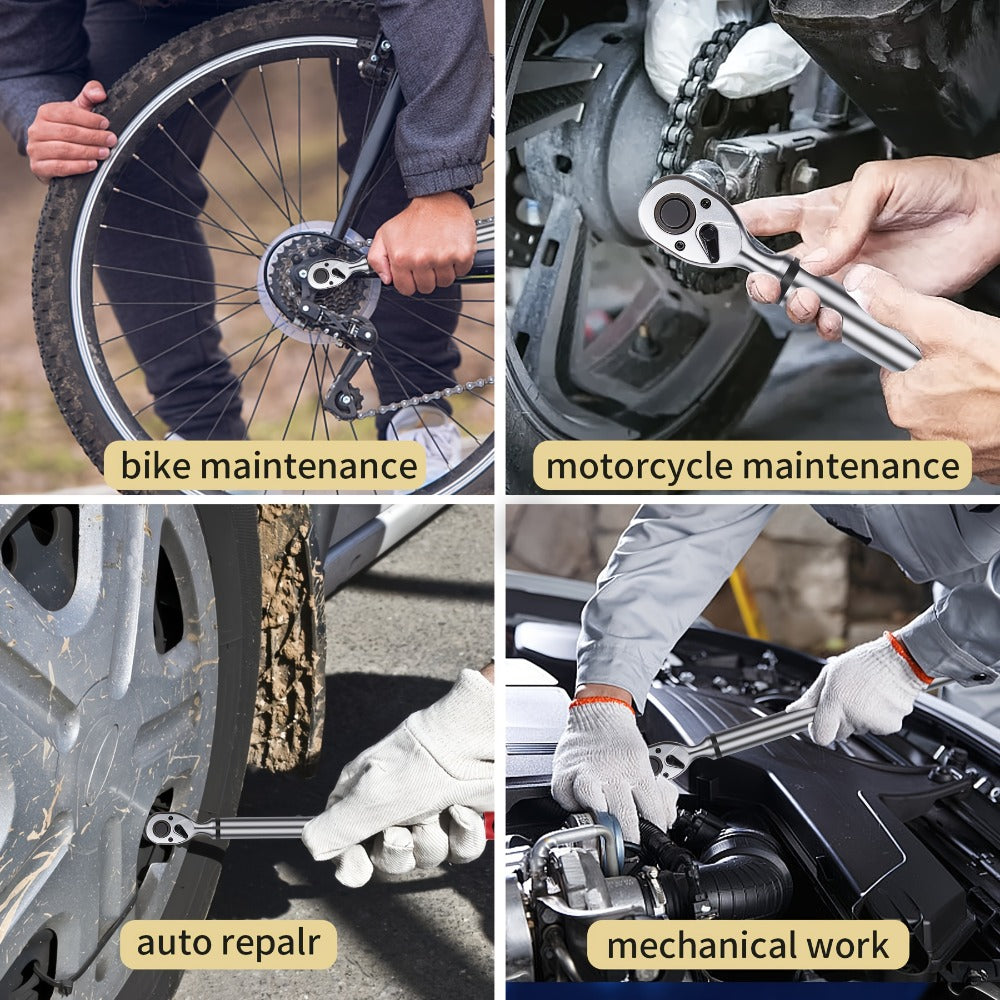 Digital Torque Wrench – 1/2" & 3/8" Drive, ±1% Accuracy, LED & Buzzer Alert, 4 Units, 500 Data Sets, Preset P1-P8