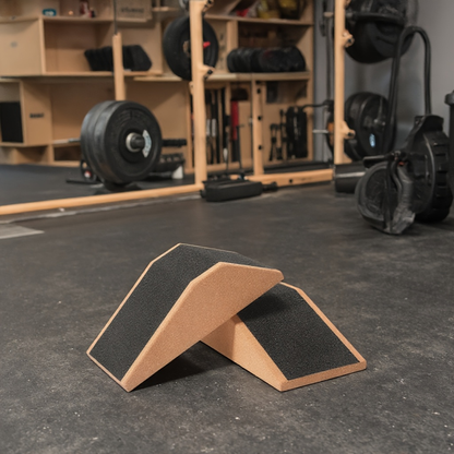 Cork Squat Wedge Blocks 2-Pack – Anti-Slip Pads, 1400 lbs Capacity, Calf Raiser & Yoga Ramp for Weightlifting