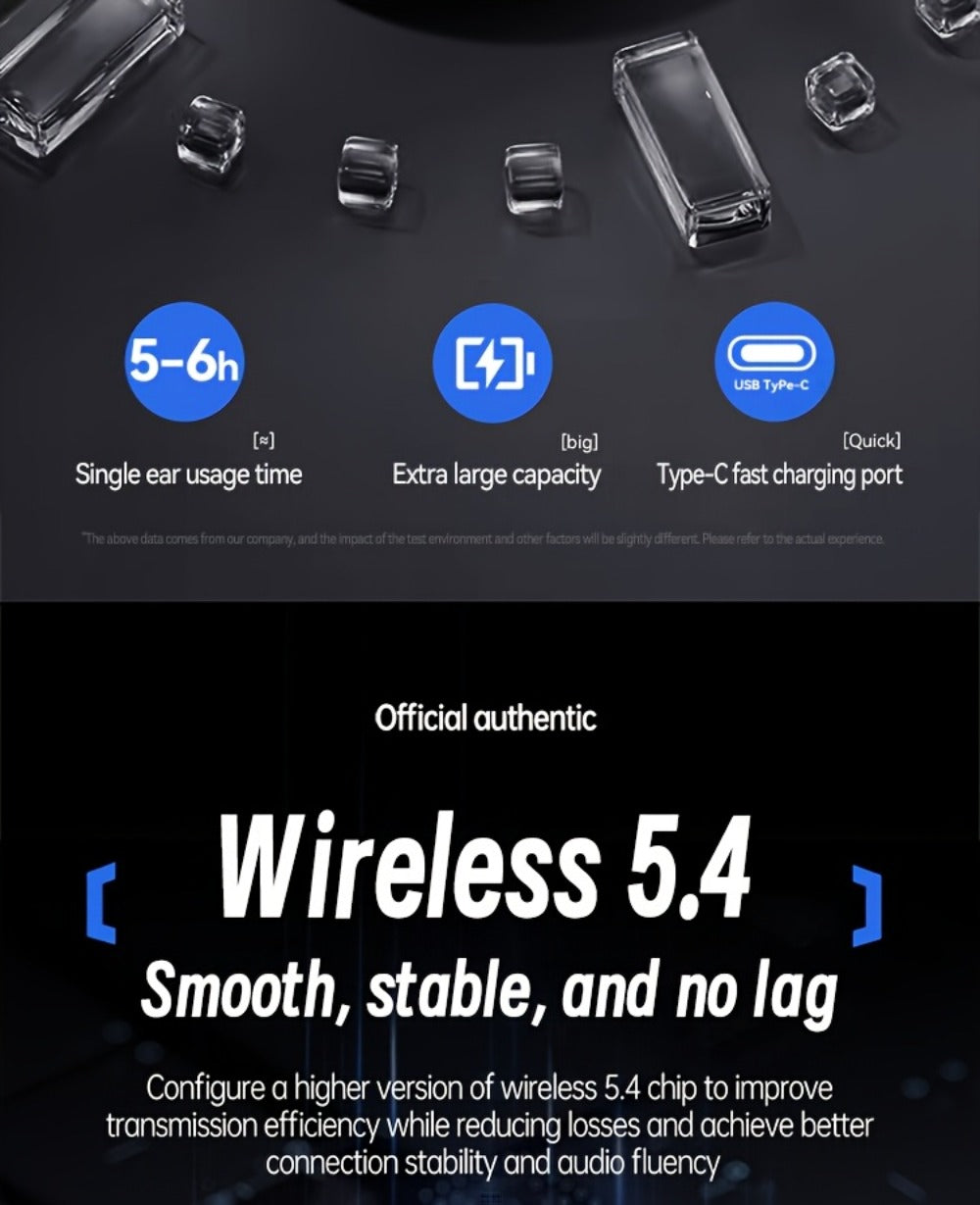 Acer TWS In-Ear Earbuds Noise Canceling Touch Control Sports Wireless Headphones Long for Bedside Audio, Alarms and Room Entertainment