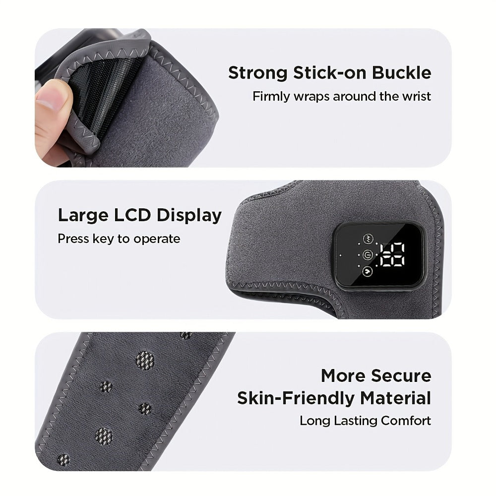 Heated Ankle Wrap Massager with Five Heat Levels, Three Vibration Modes and One- or Two-Piece Options