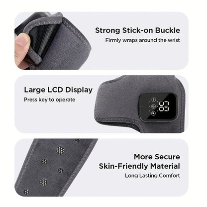 Heated Ankle Wrap Massager with Five Heat Levels, Three Vibration Modes and One- or Two-Piece Options