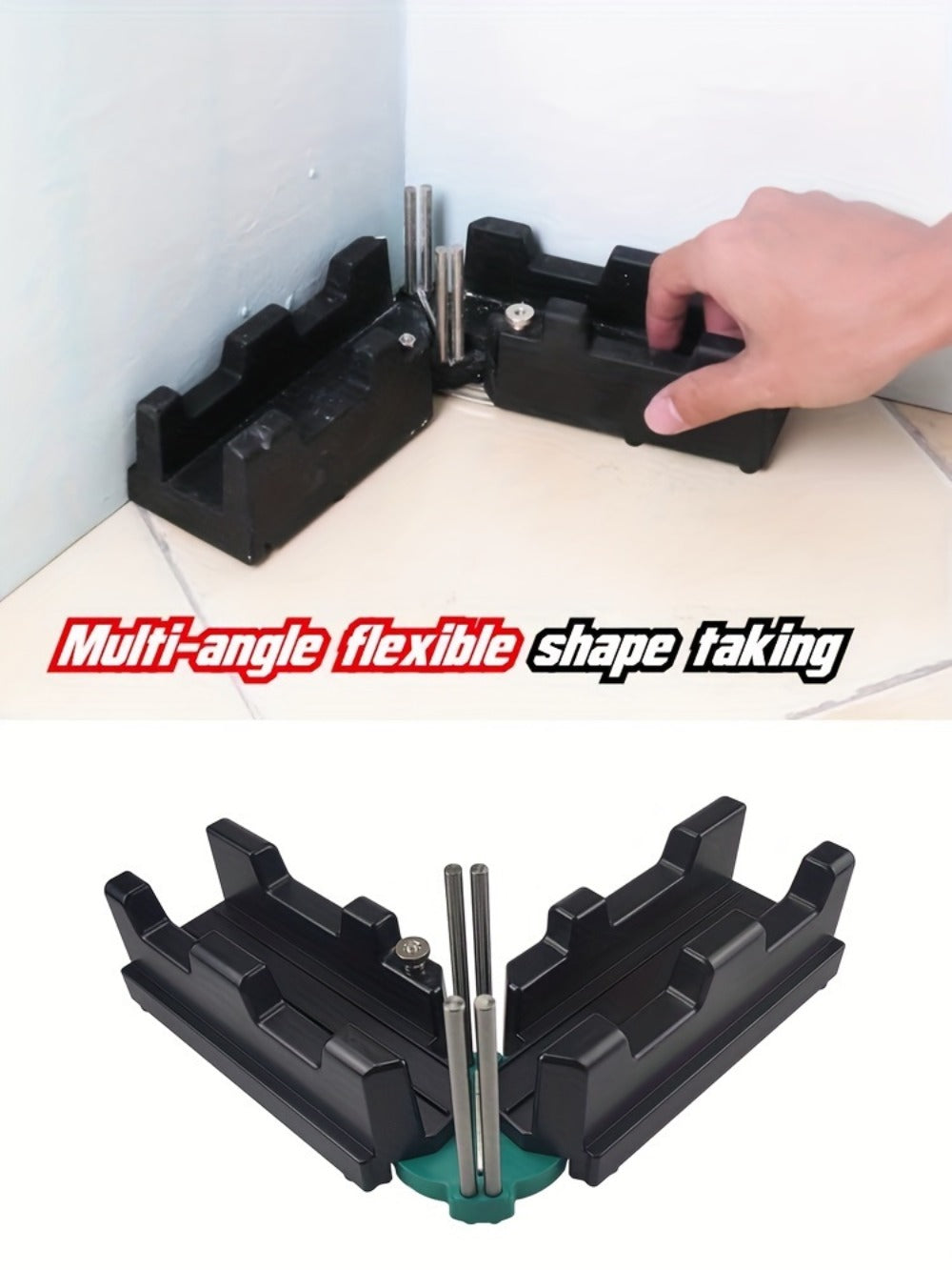 Miter Angle Finder 2-in-1 Measuring & Cutting Tool Manual Precision Protractor Portable Miter Saw Guide for Woodworking Home Improvement No
