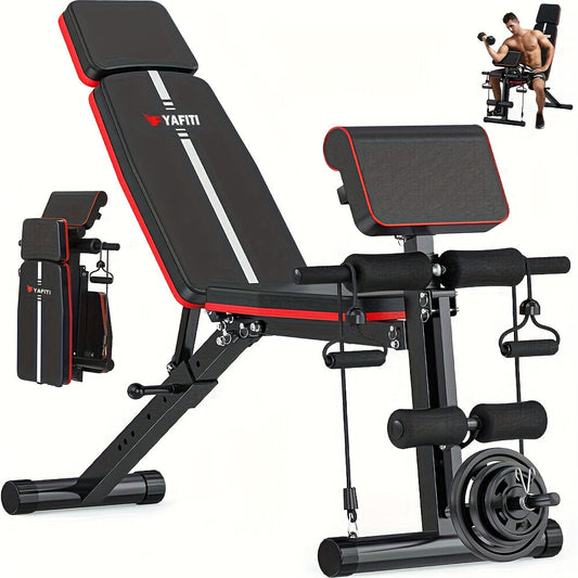 14-in-1 Adjustable Weight Bench Foldable – 770lb Capacity, Multi-Function Full Body Strength Training, Space-Saving Design