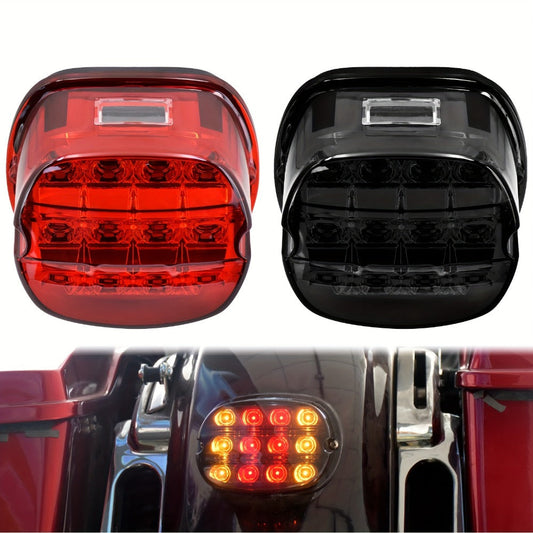 Harley Davidson LED License Plate Light with Turn Signal for Sportster Dyna Touring Road King Electra Glide – Brake Running Lamp