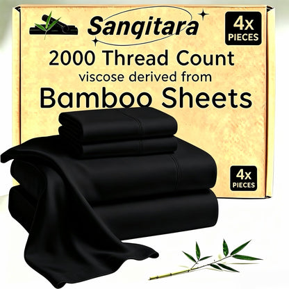 Cooling Fitted Sheet Bamboo Blend Ultra-Soft Deep Pocket Bed Sheet for Hot Sleepers Twin Full Queen King Size Machine Washable Breathable