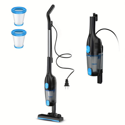 Corded Stick Vacuum Cleaner 20KPa 600W Motor 2-in-1 Bagless Upright Handheld Vacuum 0.8L Dustbin for Hard Floor Pet Hair Carpet Car Stairs