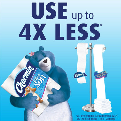 Charmin Ultra Toilet Paper Mega Roll - 2-Ply 200 Sheets per Roll, & Strong Bath Tissue, Available in Mega