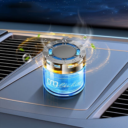 Two-Piece Solid Gel Car Air Freshener Jars with Four Cologne, Blue Bell, Rose and Osmanthus Scent Pairings