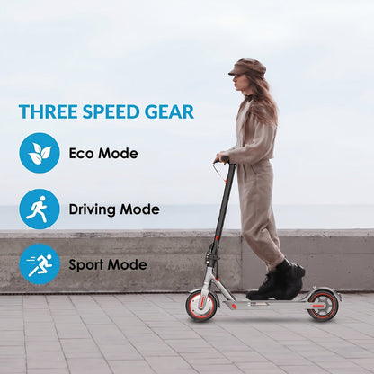 Electric Scooter for Adults 350W Motor 19 MPH 21-Mile Range Foldable with the Listed Color, Size or Set Options for Everyday Use