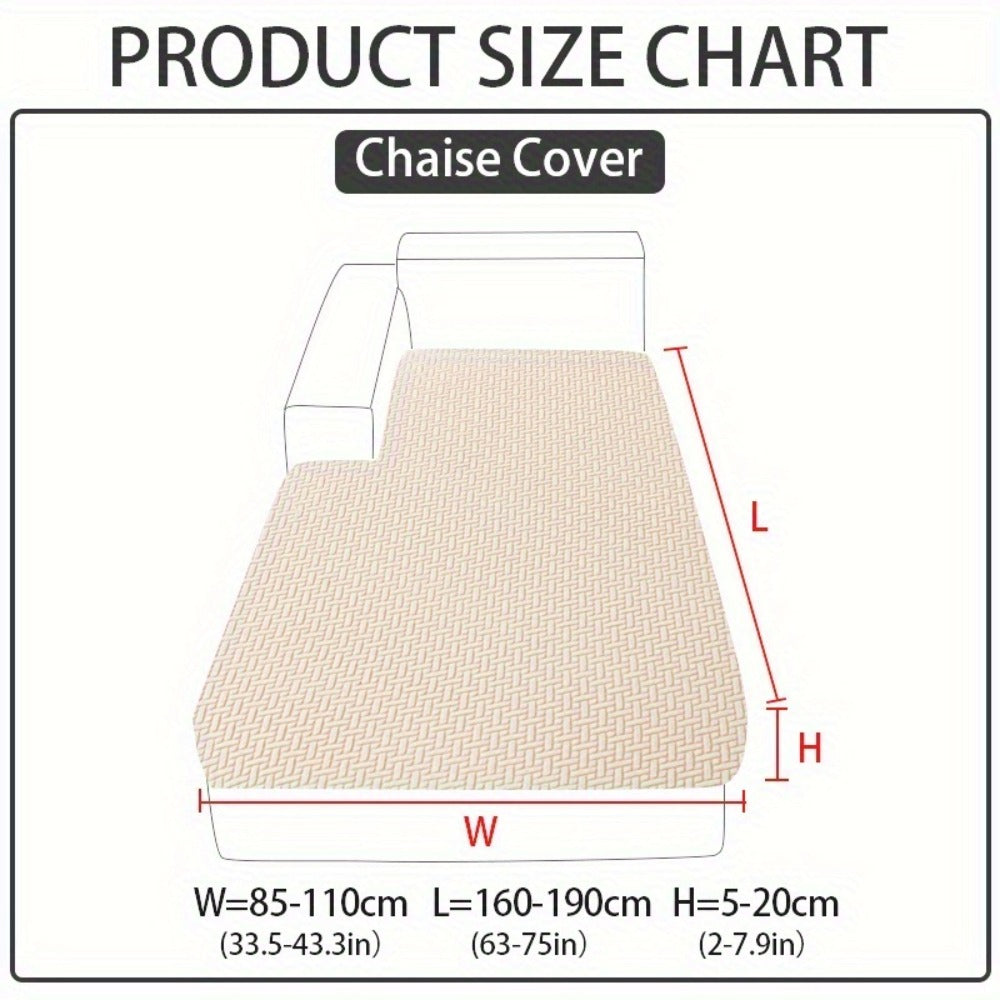 Sofa Cover Sectional Panel Options for Single to 4 Seats, Chaise, Armrest Pair or Backrest in Five Colors