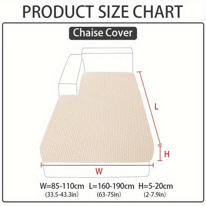 Sofa Cover Sectional Panel Options for Single to 4 Seats, Chaise, Armrest Pair or Backrest in Five Colors