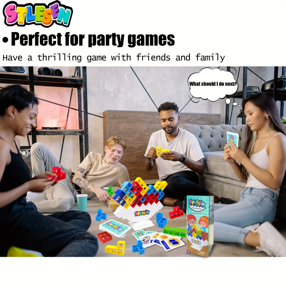 Balancing Stacking Blocks Game Set with the Listed Color, Size or Set Options for Everyday Use