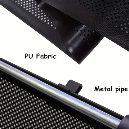 Car Window Curtains 2pcs Retractable PVC Side Window Shades One-Click Storage UV Block Anti-Glare Heat Shield Easy Install Suction Cup Hook