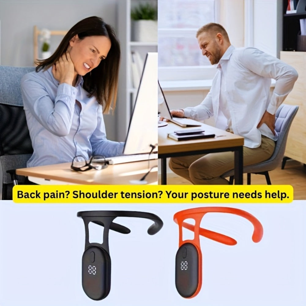 Posture Corrector Smart Vibration Reminder 1pc or 2pcs - Auto-Sensing 25° Slouch Alert for Entryways, Bedrooms and Living Spaces