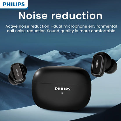 Wireless Earbuds Philips TAT2569 with Active Noise Reduction, Dual Microphones and Type-C Charging Case
