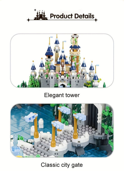 3600PCS Princess Castle Building Blocks Fairytale Palace STEM Micro Brick Architecture Kit for Girls Ages 8+
