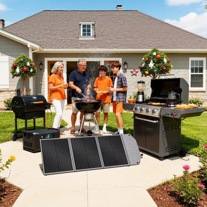 Portable Power Station 1024Wh LiFePO4 Solar Generator - UPS Backup Battery with AC 110V, DC, USB
