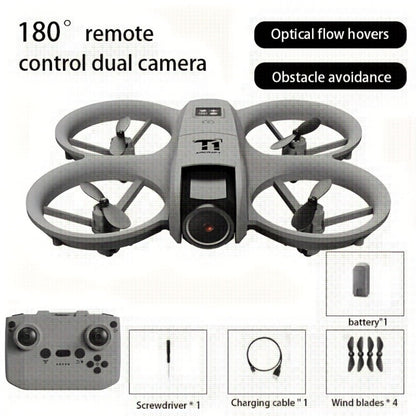 RC Drone with 4K Camera Dual Batteries Optical Flow Auto Hover Anti-Collision One-Key Return WiFi FPV Real-Time Video