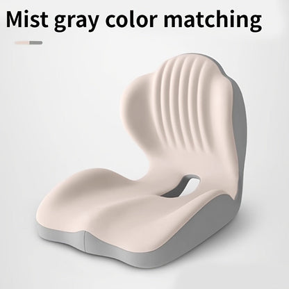 Memory Foam Seat Cushion Ergonomic with Back Support & Breathable Hollow Design – Comfortable Chair Pad for Office, Car Seat & Long Sitting