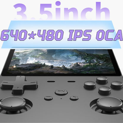 Handheld Game Console L35 with 3.5-Inch IPS HD Display, Open- Linux & 64GB/128GB Storage Options