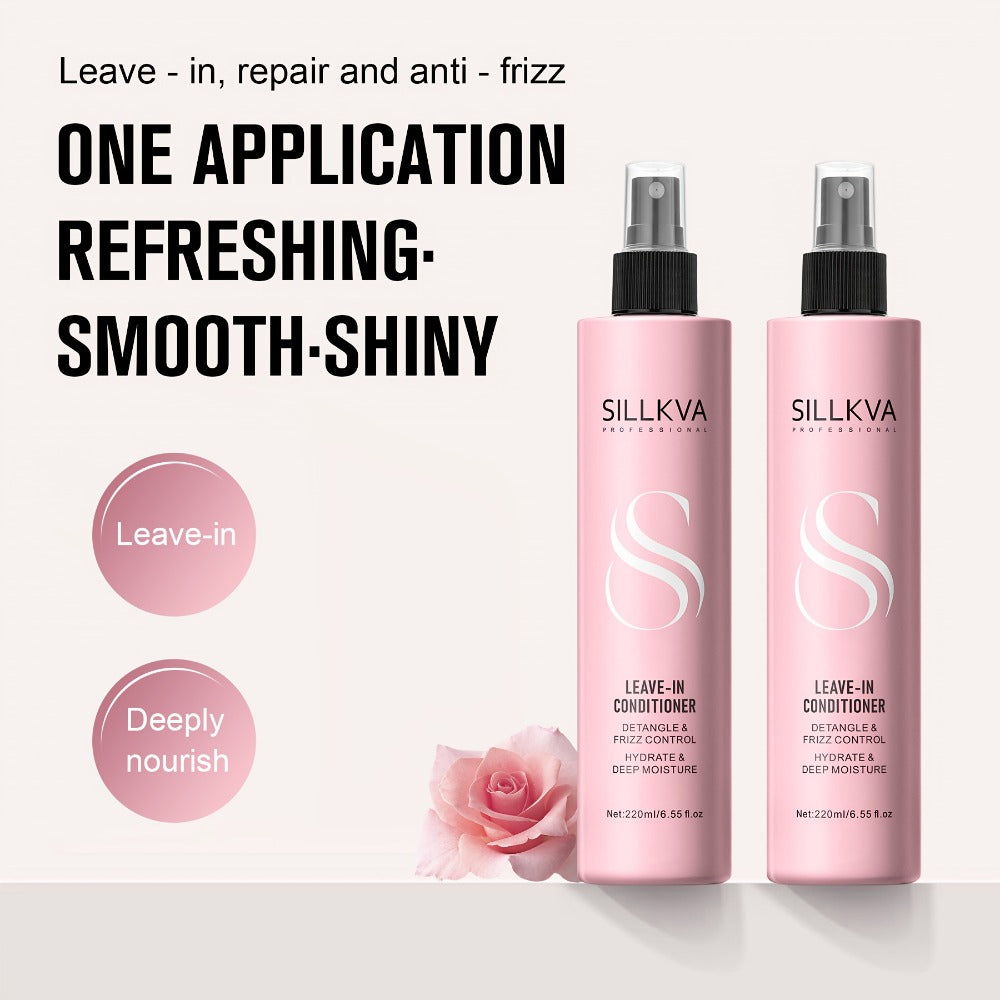 Leave-In Conditioner Spray with Heat Protectant 6.55oz, Deep Conditioning Anti-Frizz No-Rinse Hair Spray
