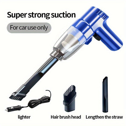 Corded Handheld Car Vacuum Cleaner with 3KPa Source Rating, 3m Power Cord, Brush and Crevice Nozzles in Five Colors