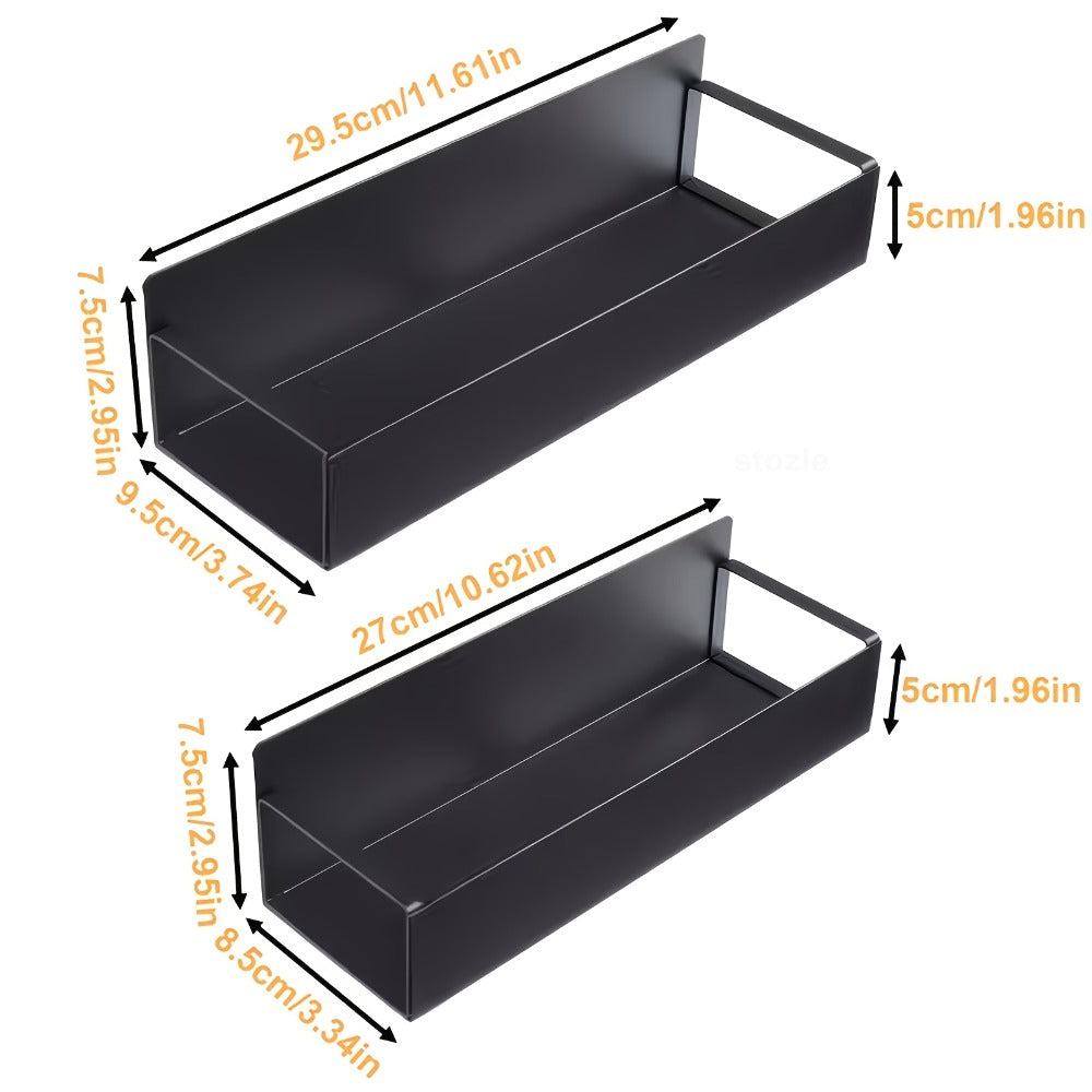 Magnetic Storage Box Organizer for Refrigerator, Washing Machine & Coffee Machine – Strong Magnetic Adsorption No-Drill Spice Rack & Kitchen