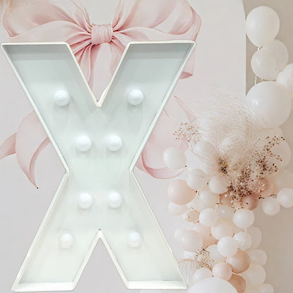 Marquee Letter Lights White LED - 3FT Light Up Letters A-Z for Birthday, Anniversary, Wedding & Party Decor