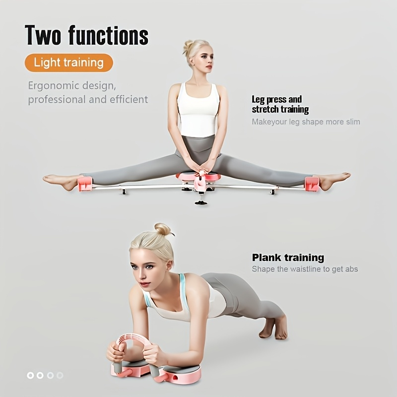 Leg Stretcher Splits Trainer 2-in-1 – 180° Adjustable, 7-Level Foot Support, Backrest & Plank Support, Foldable Ligament Stretcher for Yoga
