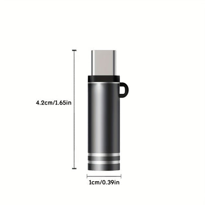 USB-C Plug-In Heating-Coil Electric Lighter in Black with Compact Cylindrical Body for Direct Phone Power
