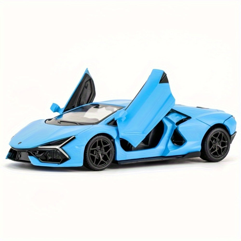 Lamborghini Diecast Car Model 1:36 Scale Alloy Pullback with Openable Doors, Aerodynamic Supercar Replica