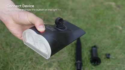 Solar Outdoor Spotlights RGB Smart Color Changing, App & Voice Control, Music Sync, 16M Colors, 14H Battery