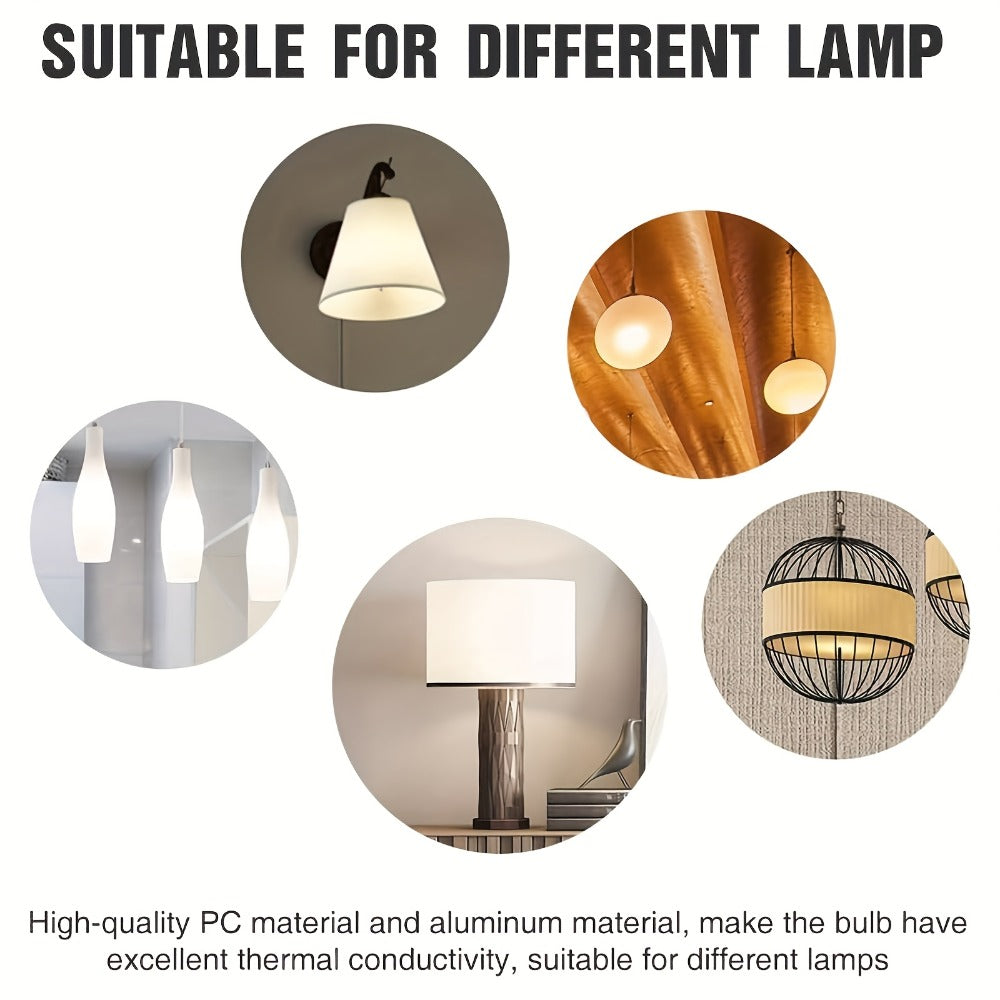 Emergency Light Bulb for Power Outages 2000mAh Rechargeable LED 6000K with Backup Battery, Auto-On Failure Detection