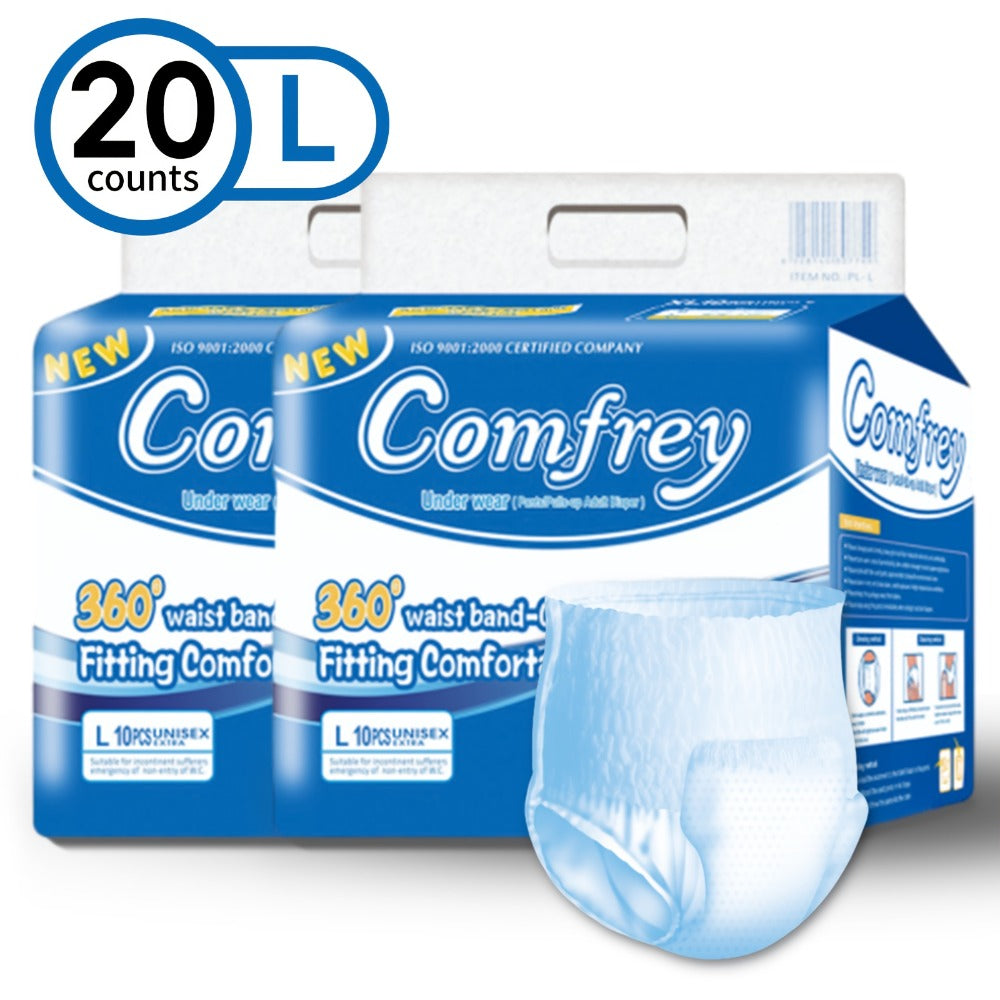 Adult Incontinence Underwear Disposable Pull Ups for Women & Men - Overnight Bladder Control Briefs