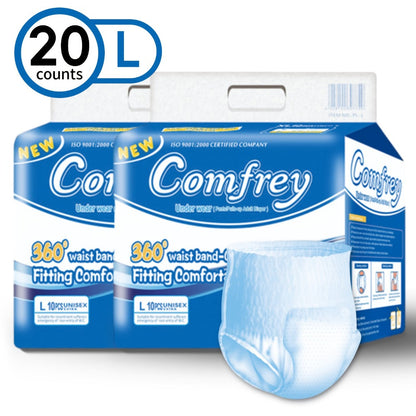 Adult Incontinence Underwear Disposable Pull Ups for Women & Men - Overnight Bladder Control Briefs