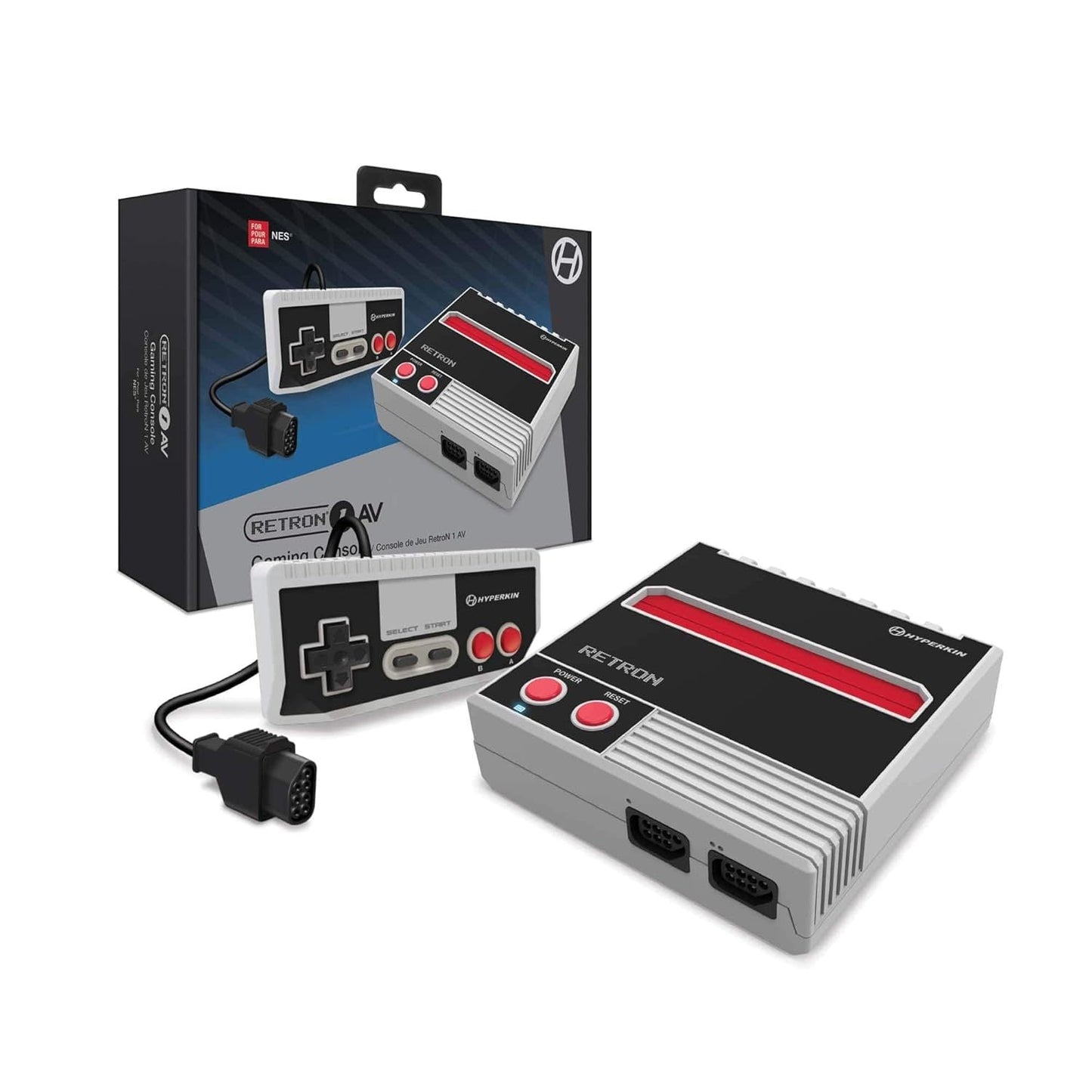 Hyperkin RetroN 1 AV Gaming Console for NES, Play Original NES Cartridges on Modern TVs, Retro 8-Bit Nintendo Entertainment System Clone