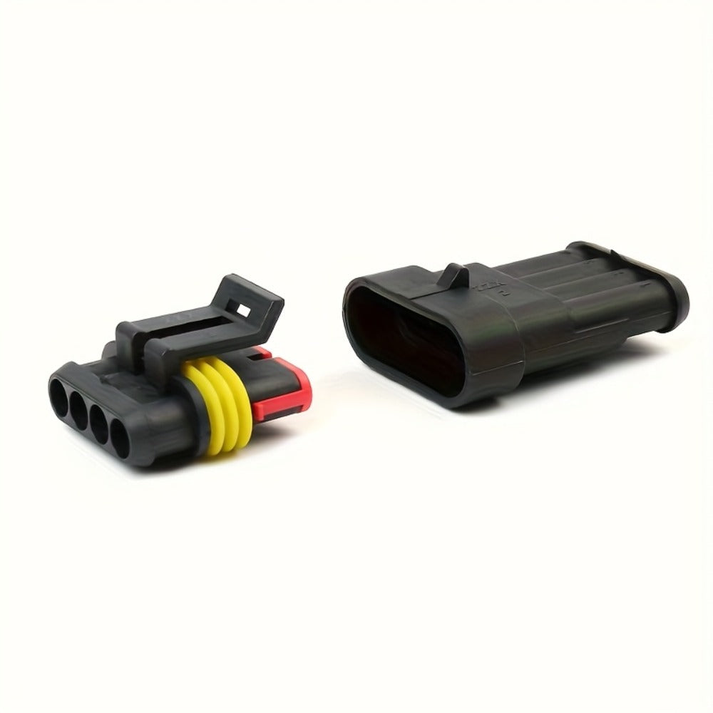 Automotive Connector Terminal Kit in 355-Piece or 352-Piece Set with 1- to 4-Pin Plugs and Seals