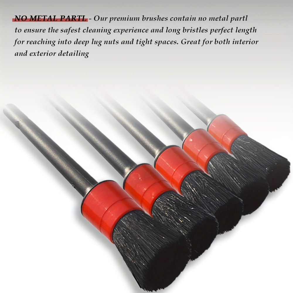 Car Wash Brush Kit with 69" Long Handle – 8-Piece Set with Tire Brush, Squeegee, Chenille Mitt, Detailing Brush & Microfiber Towel for Car