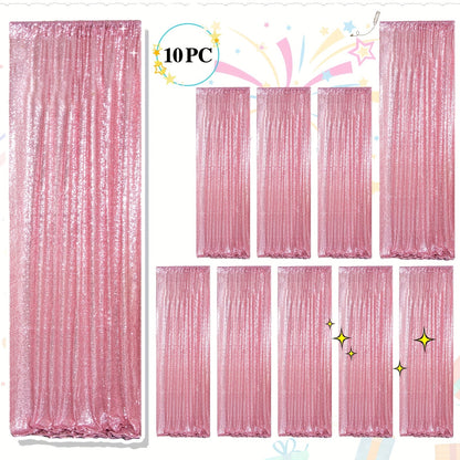 Sequin Backdrop Curtains 2FTx8FT Glitter Photography Background Panels for Party Wedding Birthday for an Everyday Personal Care Routine
