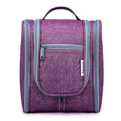 Toiletry Bag Hanging Large-Capacity Makeup Organizer with Hook, Multiple Compartments and 16 Print Options