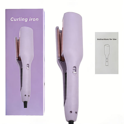 32mm Professional Curling Iron for Waves & Deep Curls with Anti-Scald Safe Temp Control, Salon Curl Iron for Women