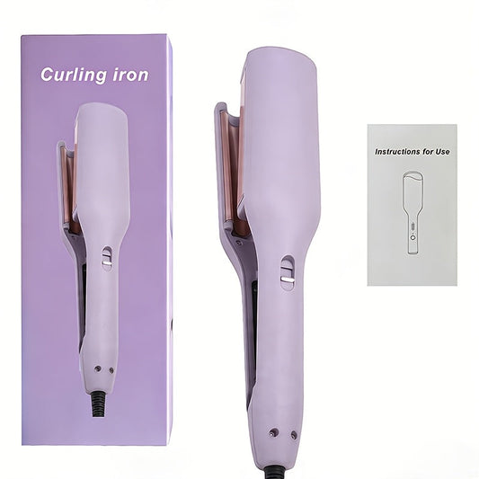 32mm Professional Curling Iron for Waves & Deep Curls with Anti-Scald Safe Temp Control, Salon Curl Iron for Women