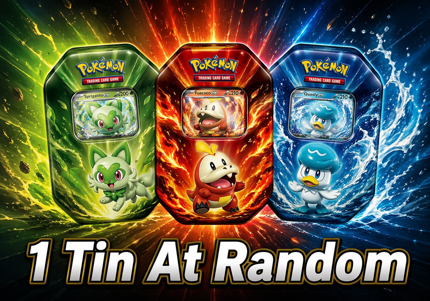 Trading Card Game 200-Card Assortment from Multiple Sets with Random-Design Collector Tin with Item-Specific Card Count, Pack and Storage