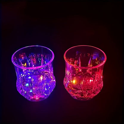LED Light-Up Cups Glow in the Dark, Pineapple Induction Party Cups for Birthday Christmas Disco Valentine's Day (6.76oz)