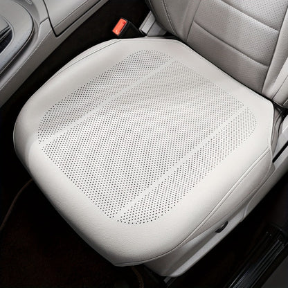 Perforated Car Seat Cushion Single Pad with 45 x 55cm Size and Black, White, Orange or Brown Color Options
